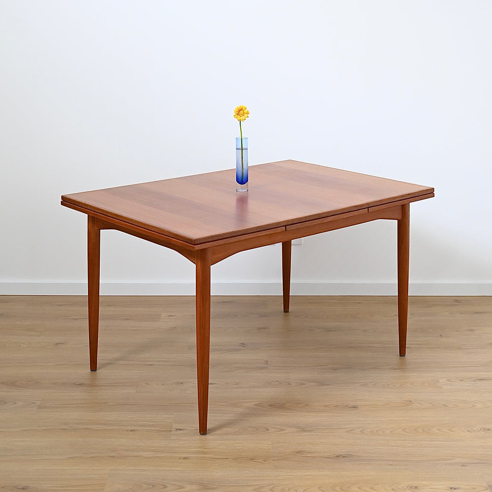Parker Mid Century Teak Nordic Extendable Dining Table