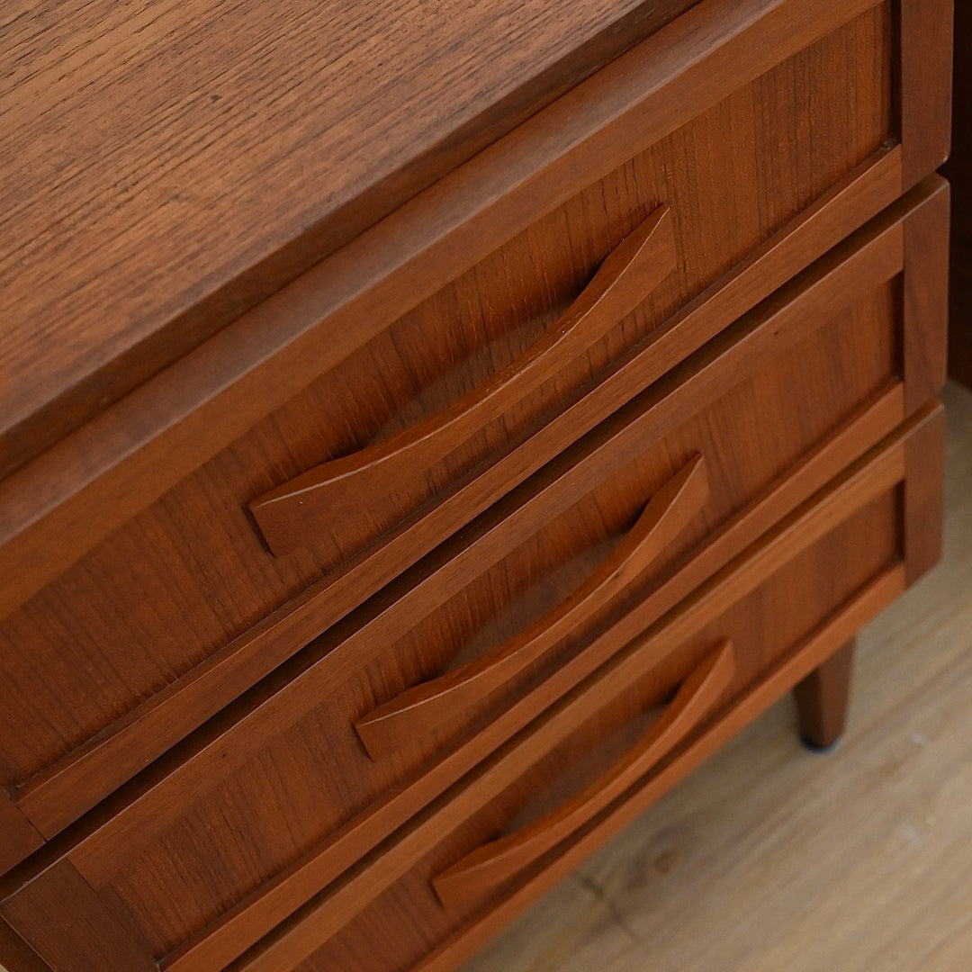 Mid Century Teak Bedside Tables Night stands by Berryman