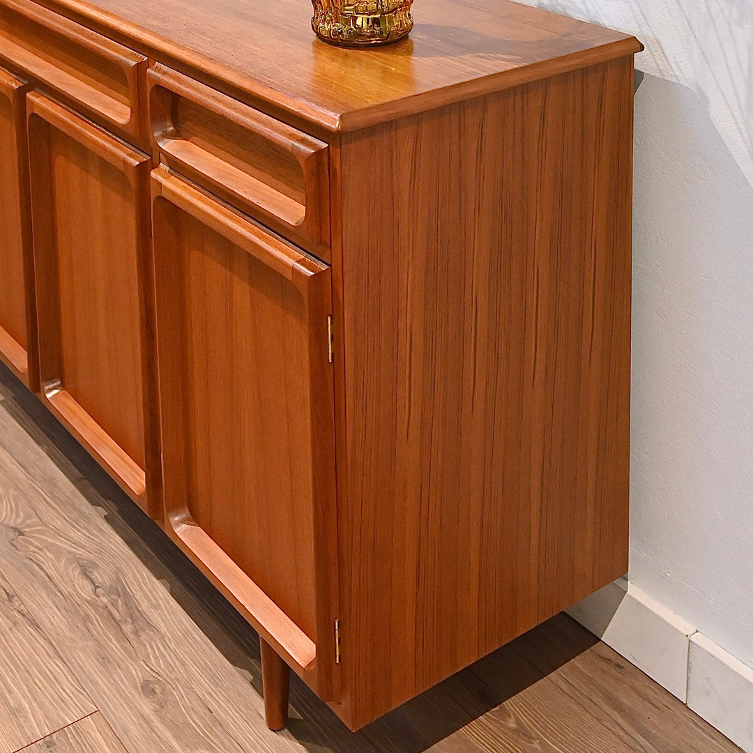 Mid Century Teak Sideboard Buffet LP Cabinet by Chiswell