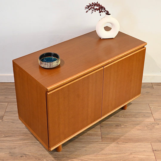 Mid Century Teak Sideboard LP Record Cabinet by Parker