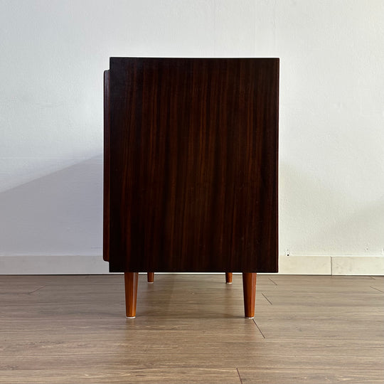 Mid Century Walnut Sideboard LP Record Cabinet by Chiswell