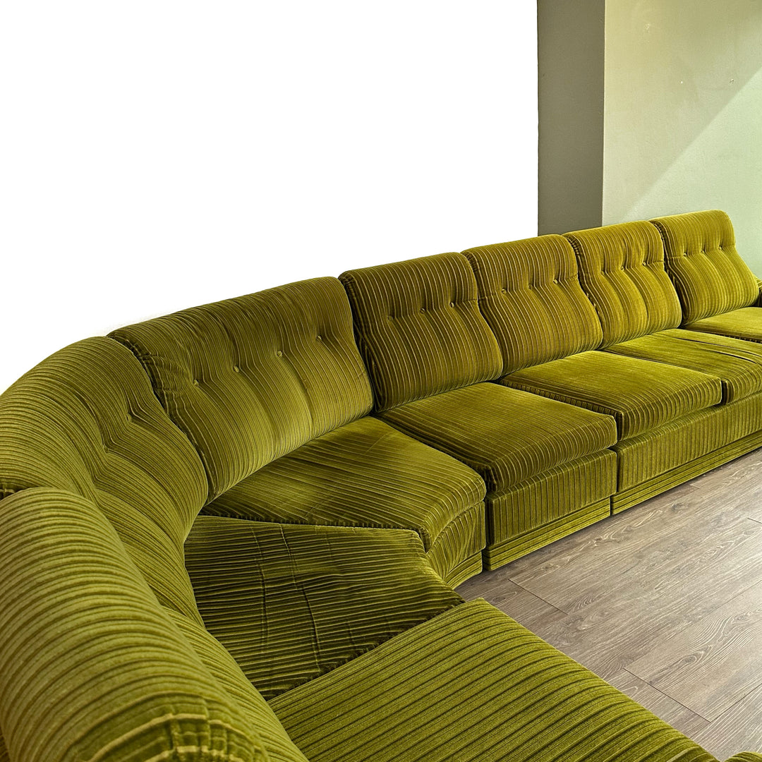 Retro Parker Green Modular Sofa Lounge