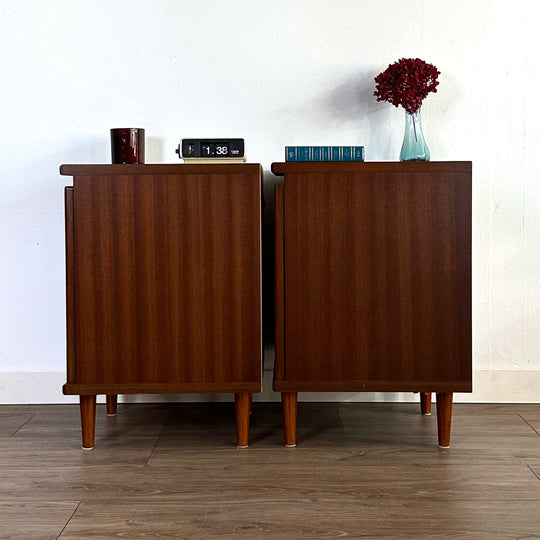 Mid Century Teak Bedside Table or LP Record Cabinet