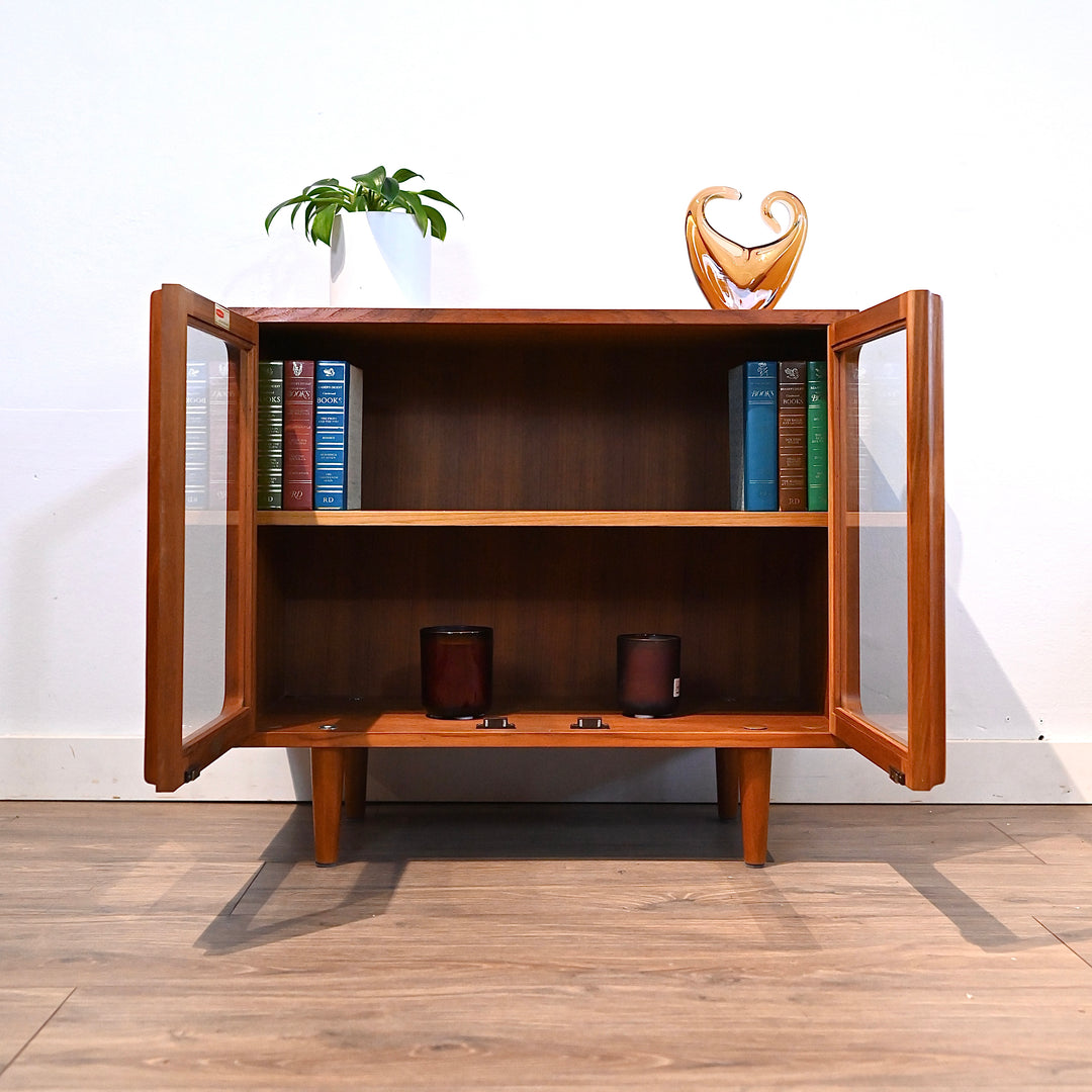 Mid Century Teak Sideboard Display LP Record Cabinet by Chiswell