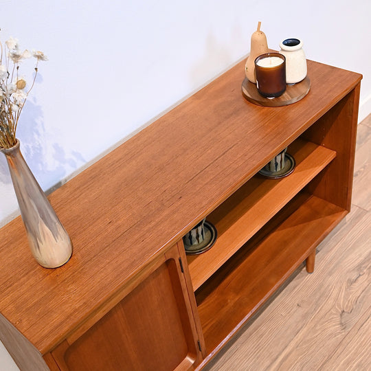 Mid Century Teak Sideboard LP Record Cabinet by Chiswell