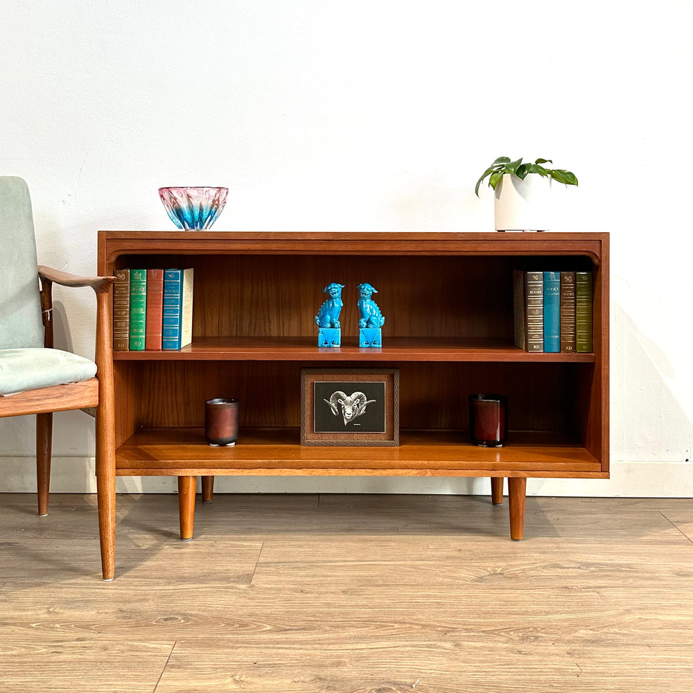 Mid Century Teak Sideboard LP Record Bookcase by Chiswell