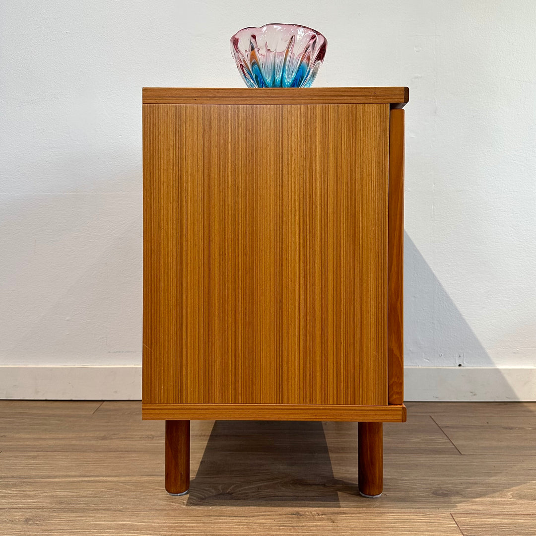 Mid Century Teak Sideboard LP Record Cabinet by Parker