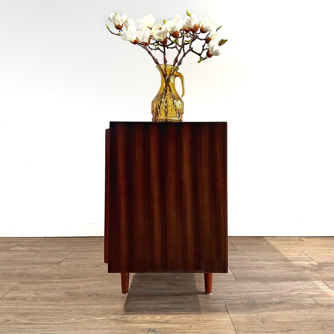 Mid Century Walnut Sideboard LP Cabinet by Chiswell