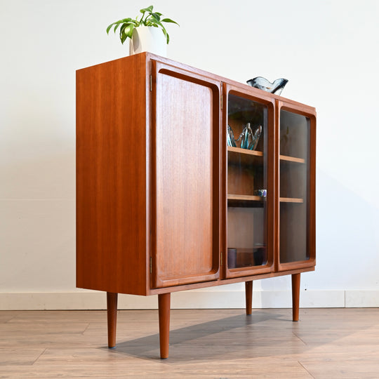 Mid Century Teak Sideboard Display Cabinet by Chiswell