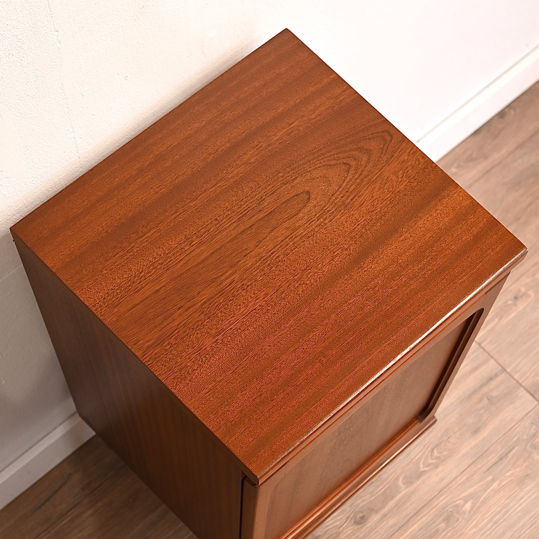 Mid Century Teak Sideboard LP Record Cabinet or Bedside Table by Noblett