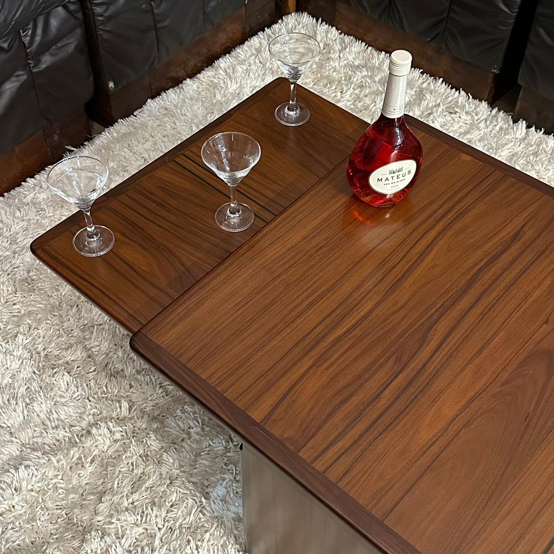 Mid Century Afra and Tobia Scarpa for B&b Italia Rosewood Nesting “Artona” Coffee Tables