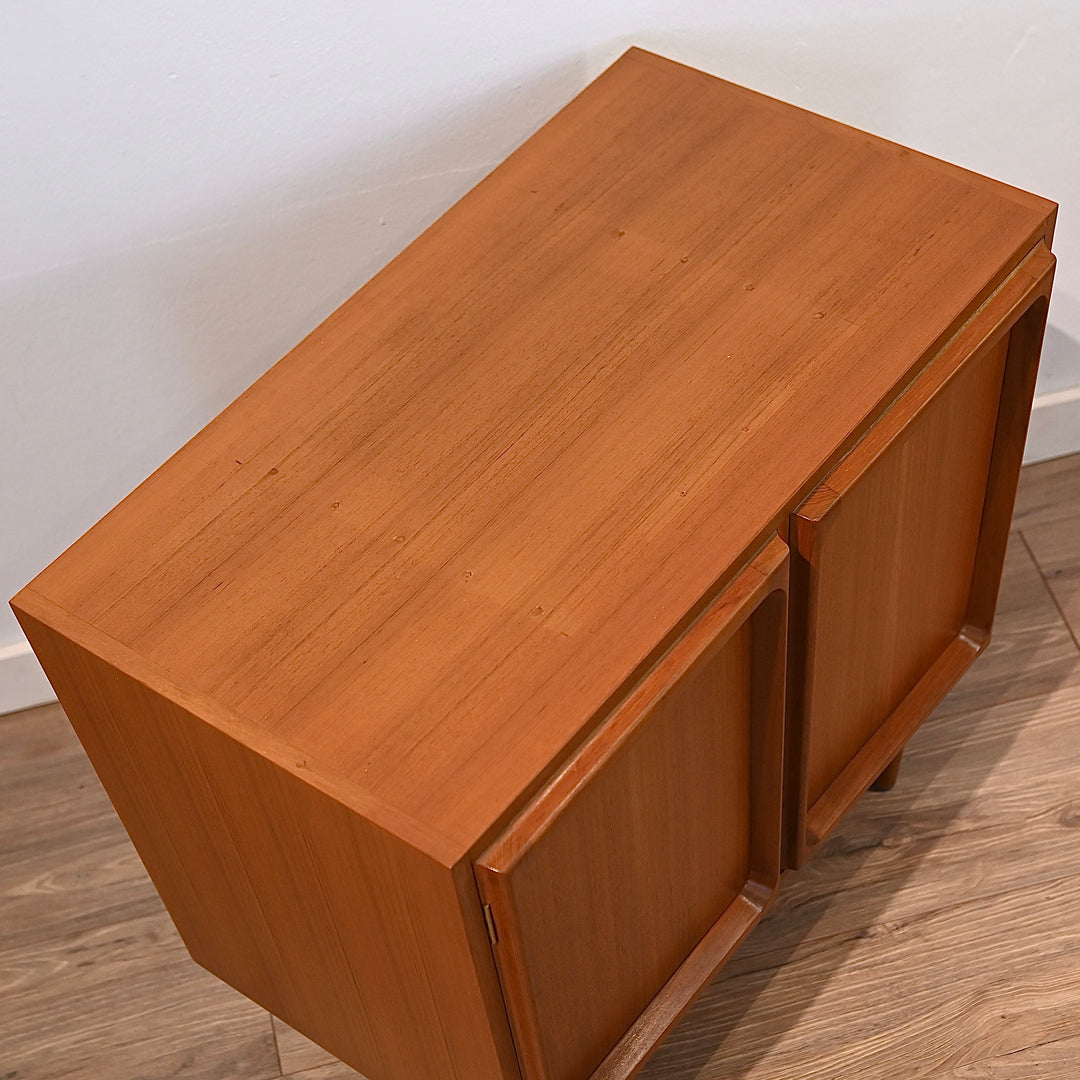 Mid Century Teak Sideboard LP Record Cabinet by Chiswell