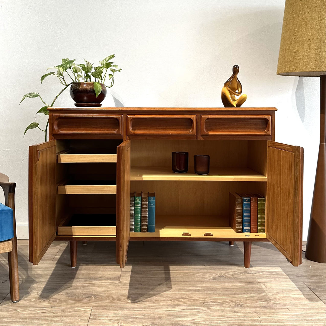 Mid Century Sideboard Buffet LP Record Cabinet by Chiswell