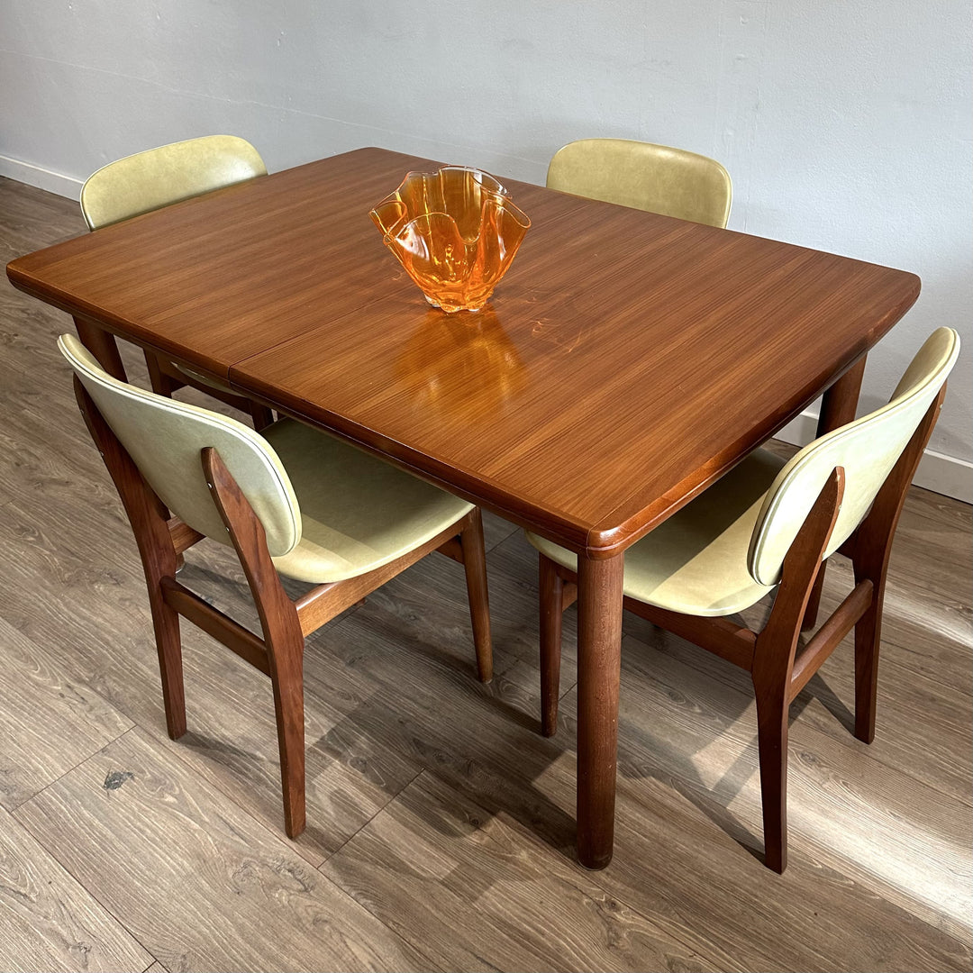 4x Mid Century Teak Dining Chairs by Elite