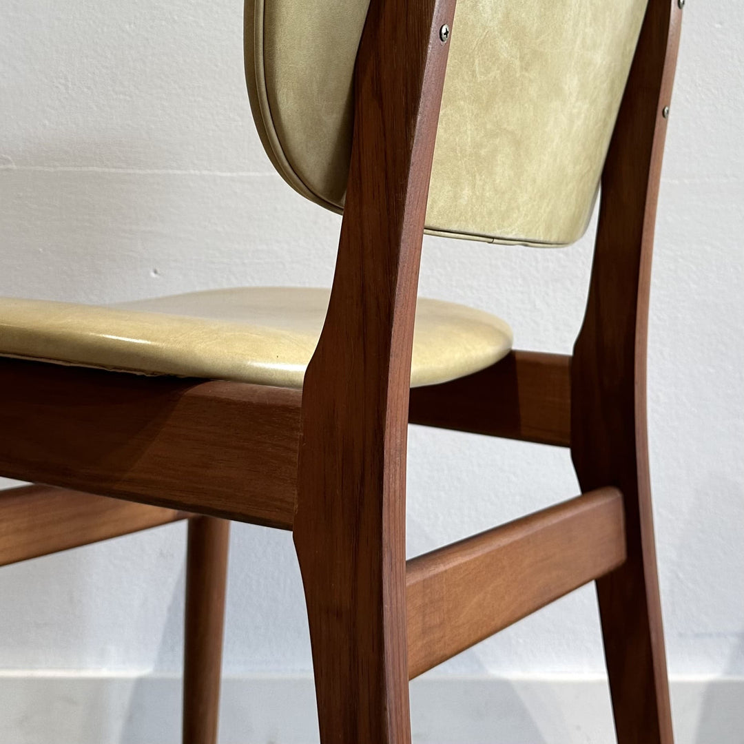 4x Mid Century Teak Dining Chairs by Elite