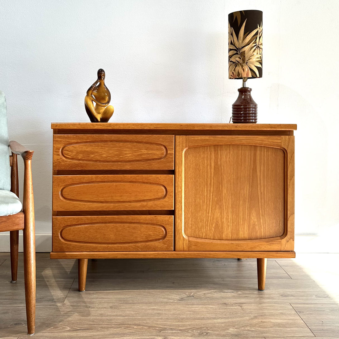 Mid Century Sideboard LP Record Cabinet by Noblett