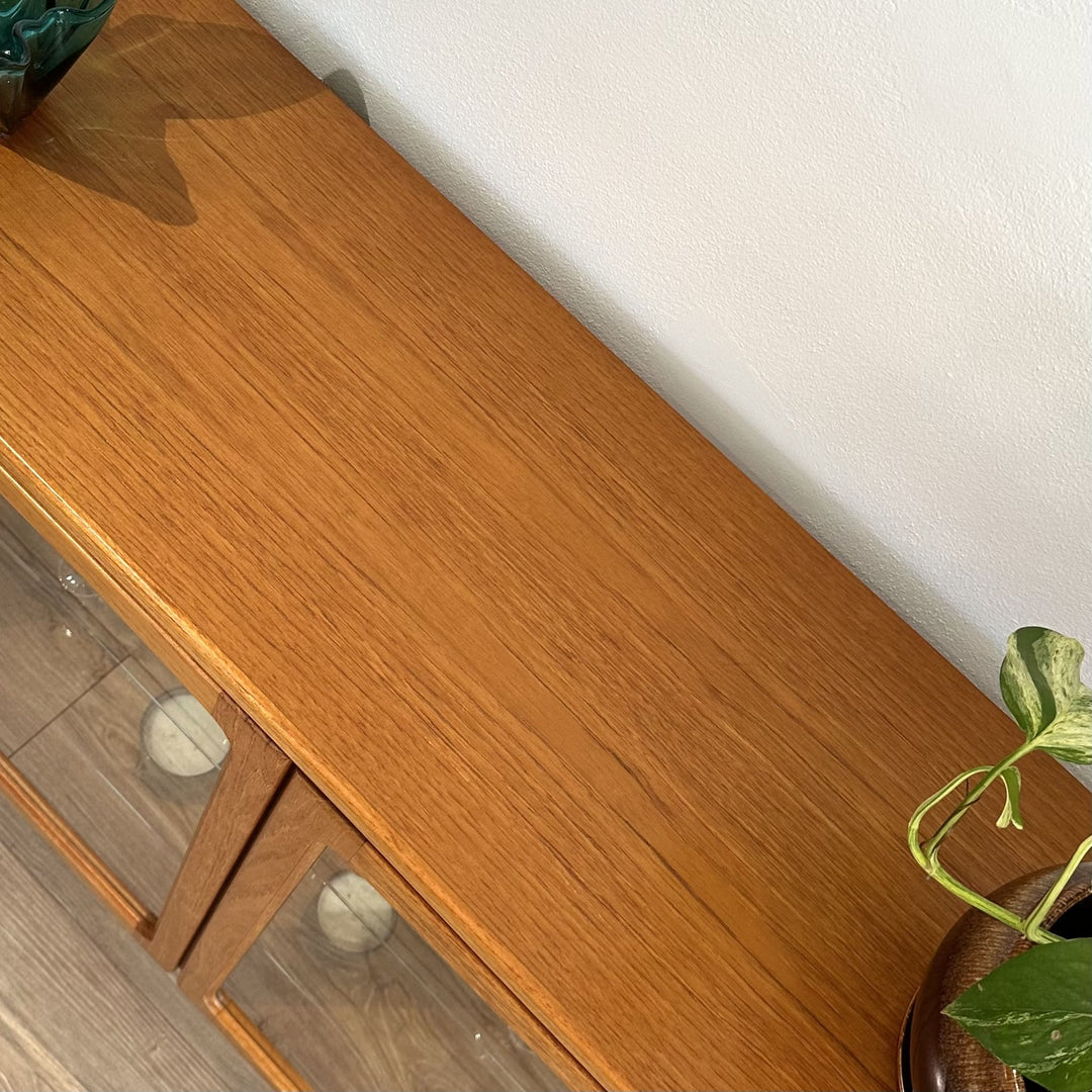 Mid Century Teak Display Cabinet by Noblett