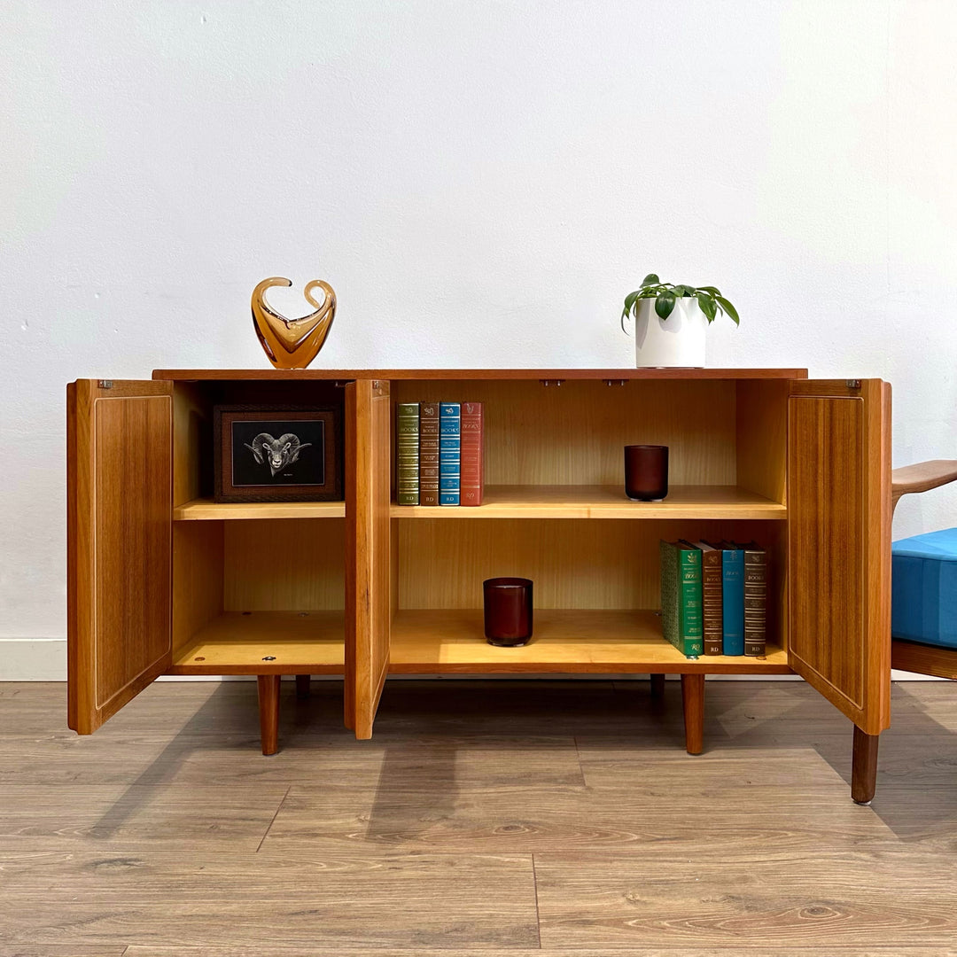 Mid Century Teak Sideboard LP Record Cabinet by Chiswell