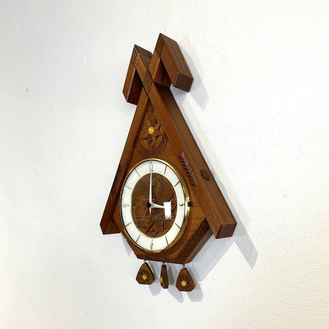 Retro 1970s Junghans Teak Wall Clock