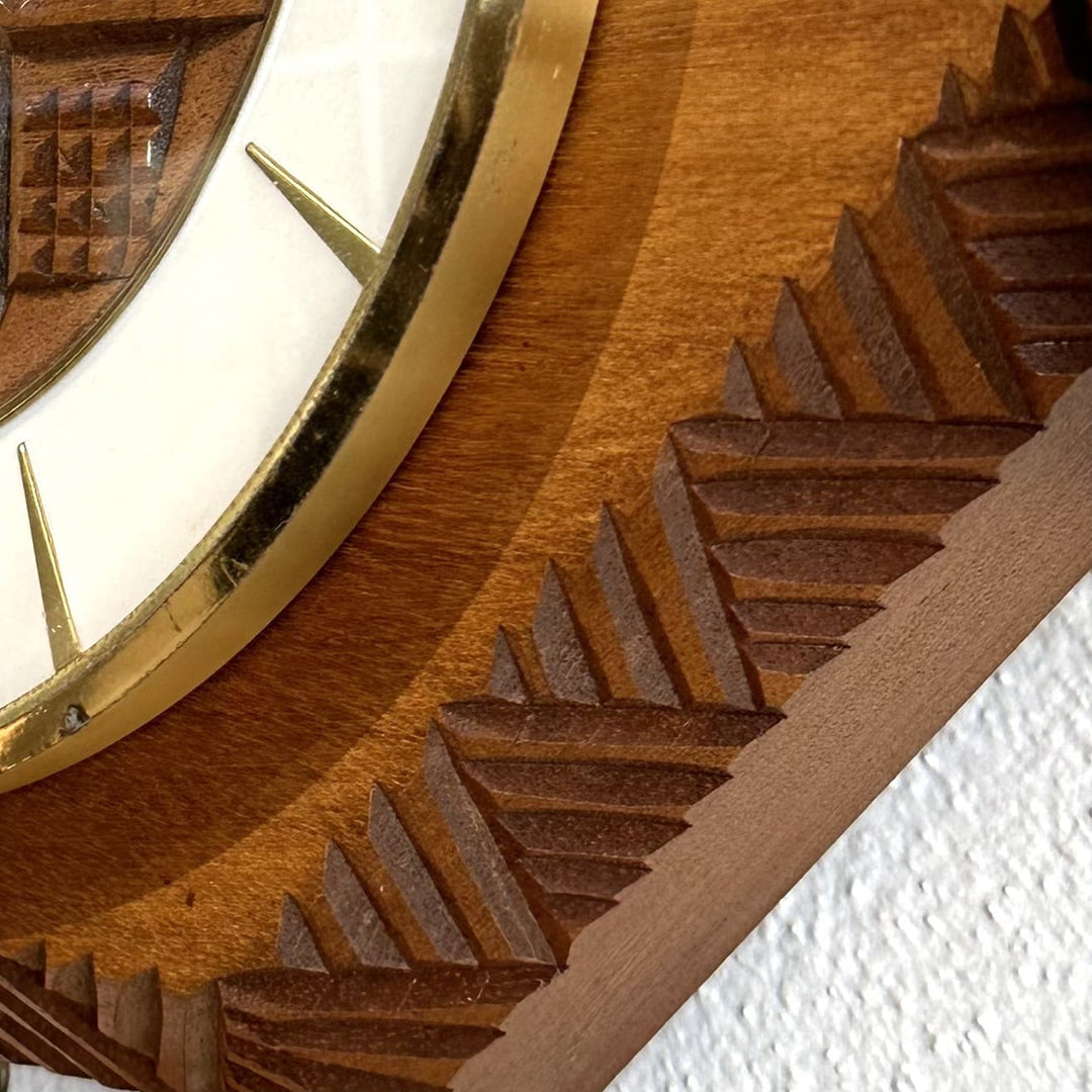 Retro 1970s Junghans Teak Wall Clock