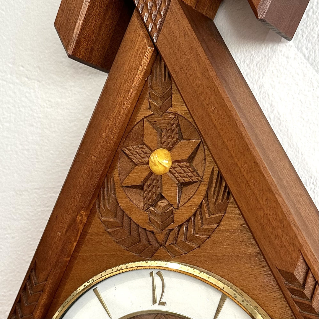 Retro 1970s Junghans Teak Wall Clock