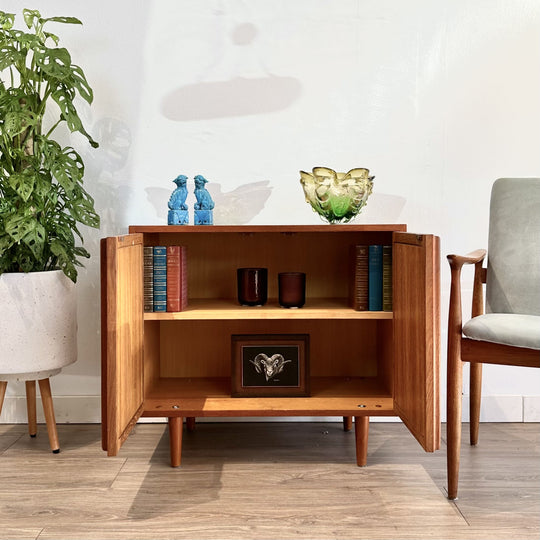 Mid Century Teak Sideboard LP Record Cabinet by Chiswell