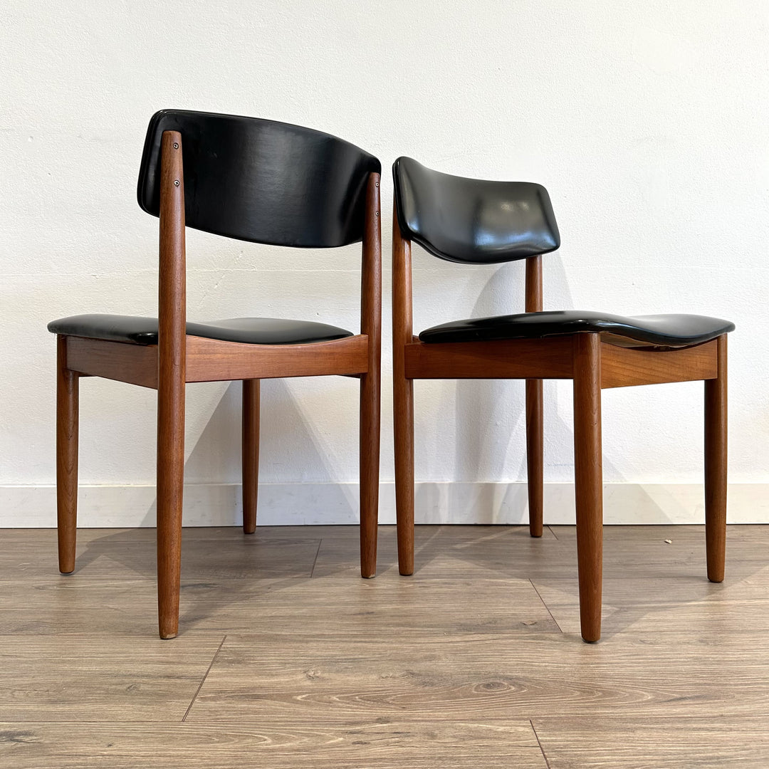 6x Mid Century Teak Dining Chairs by Chiswell