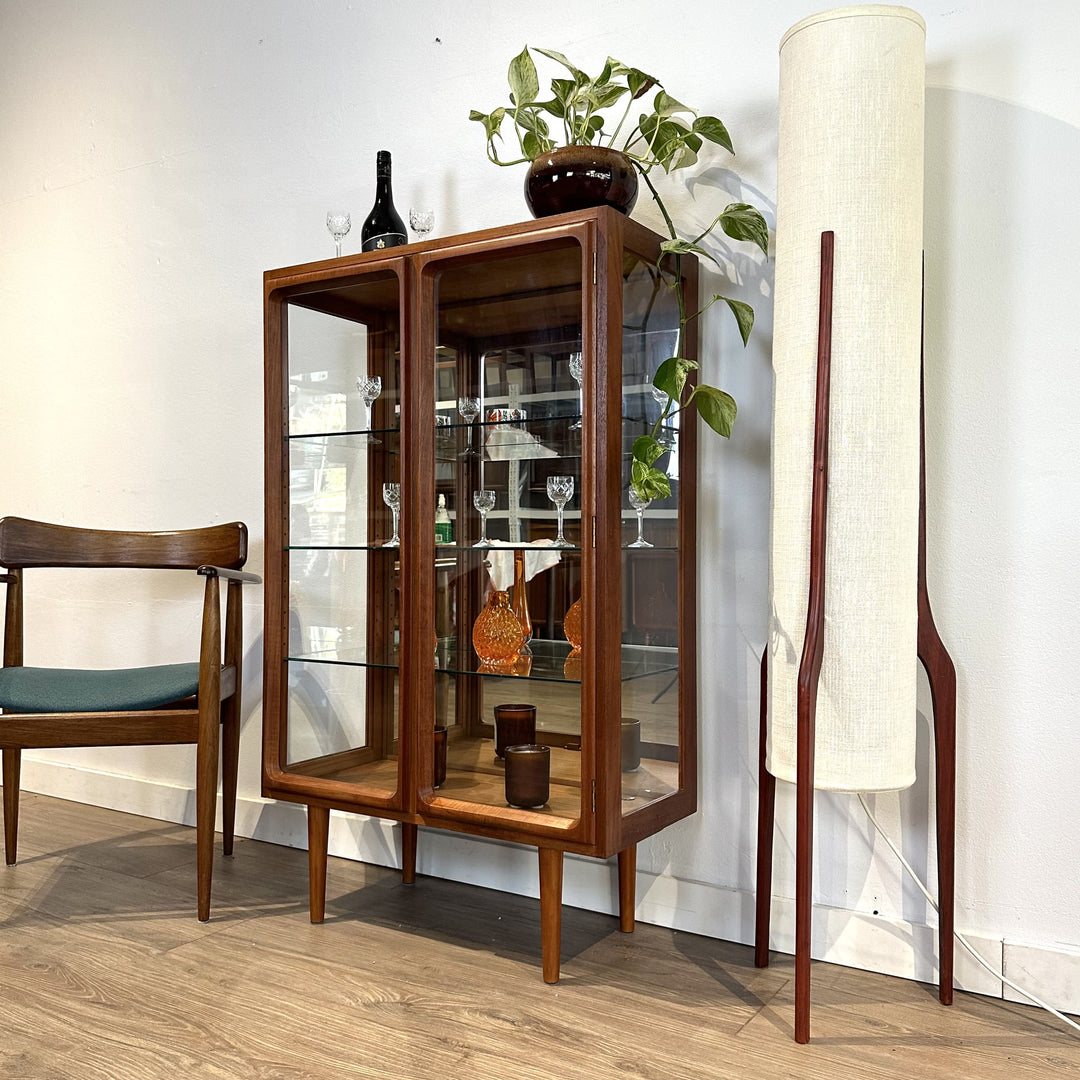 Mid Century Teak Sideboard Display Cabinet by Chiswell