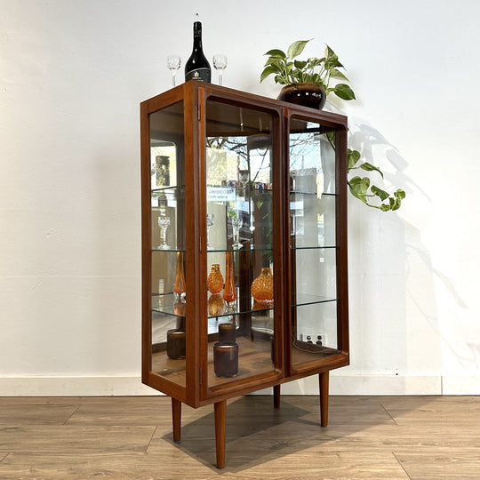 Mid Century Teak Sideboard Display Cabinet by Chiswell