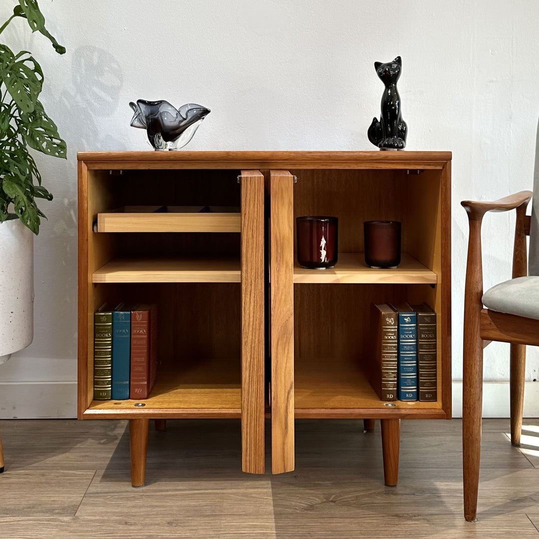 Mid Century Teak Sideboard LP Record Cabinet by Chiswell