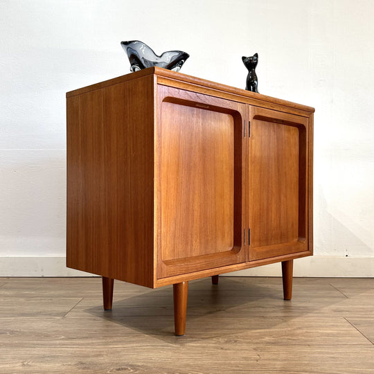 Mid Century Teak Sideboard LP Record Cabinet by Chiswell