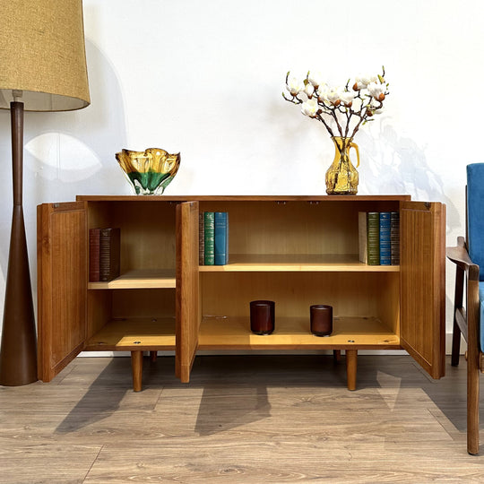 Mid Century Teak Sideboard LP Record Cabinet by Chiswell