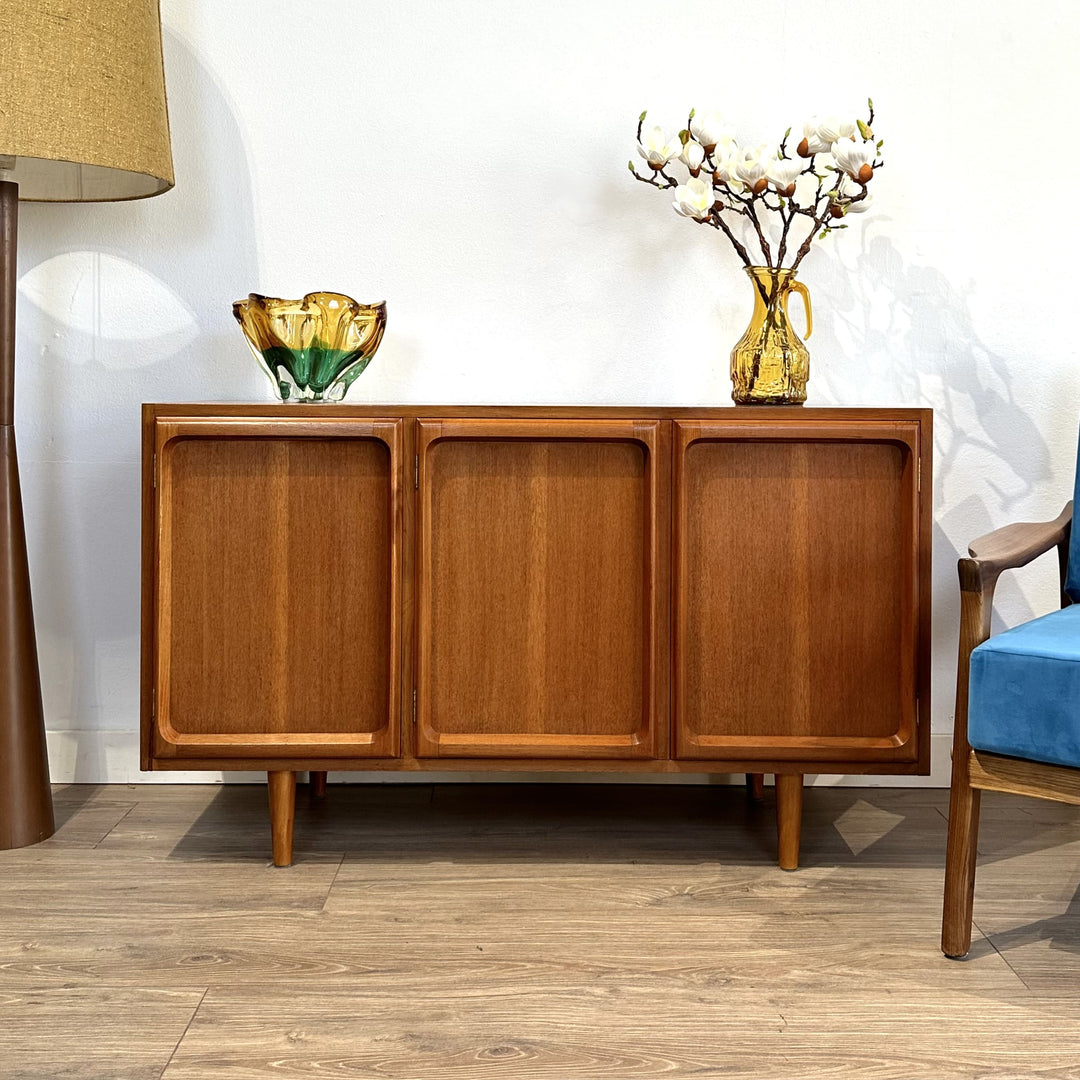 Mid Century Teak Sideboard LP Record Cabinet by Chiswell