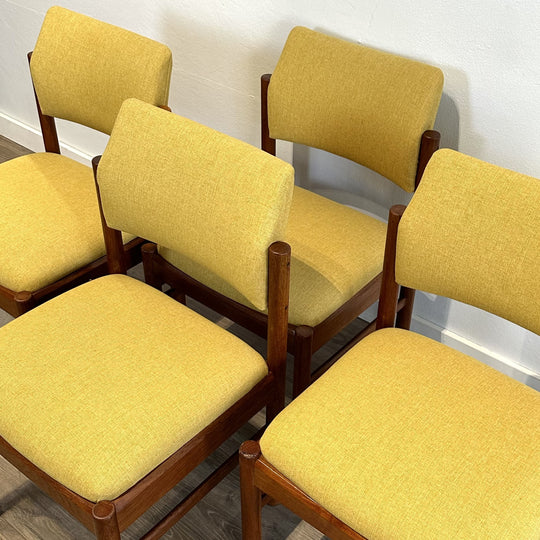 4 x Mid Century Teak Dining Chairs by Parker