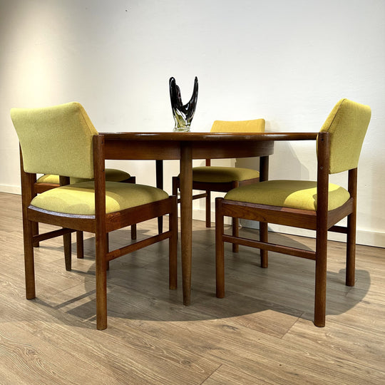 4 x Mid Century Teak Dining Chairs by Parker