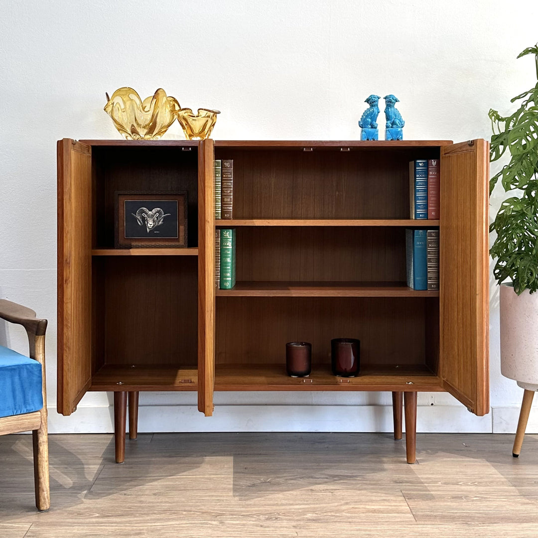 Mid Century Teak Sideboard Credenza by Chiswell