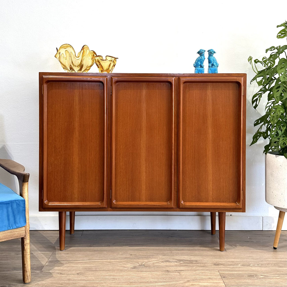 Mid Century Teak Sideboard Credenza by Chiswell