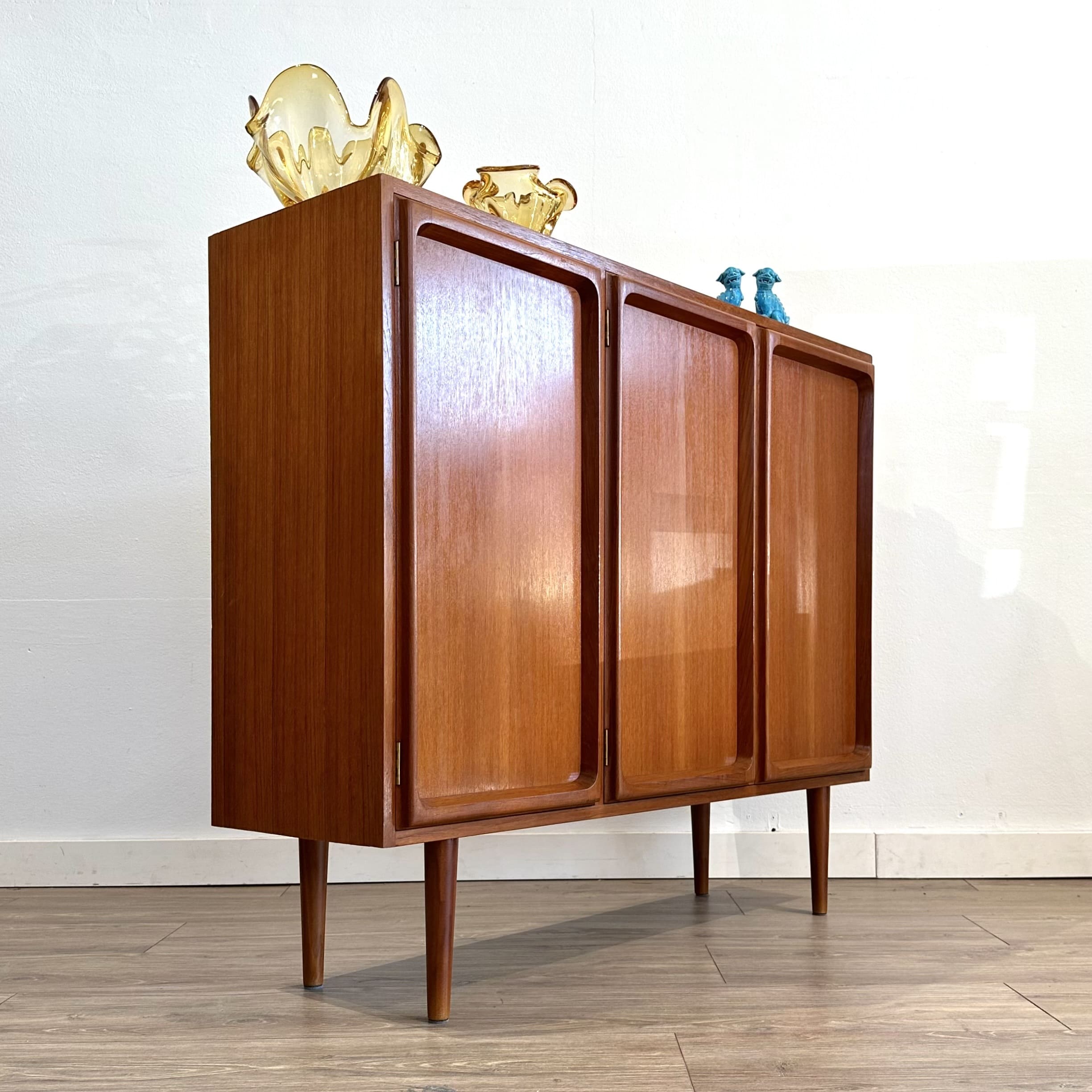 Mid Century Teak Sideboard Credenza by Chiswell