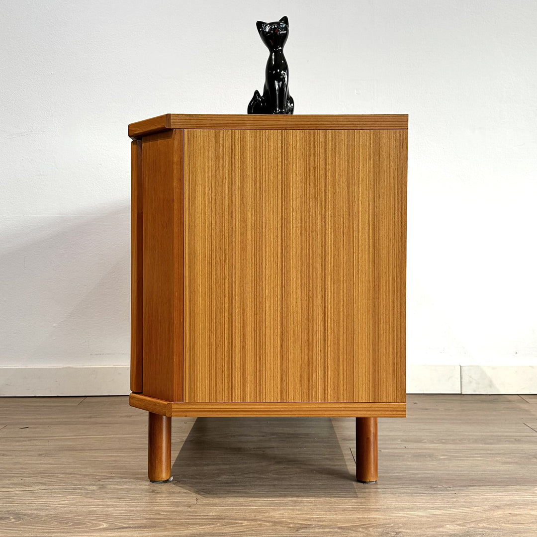 Mid Century Teak Sideboard LP Record Cabinet by Parker