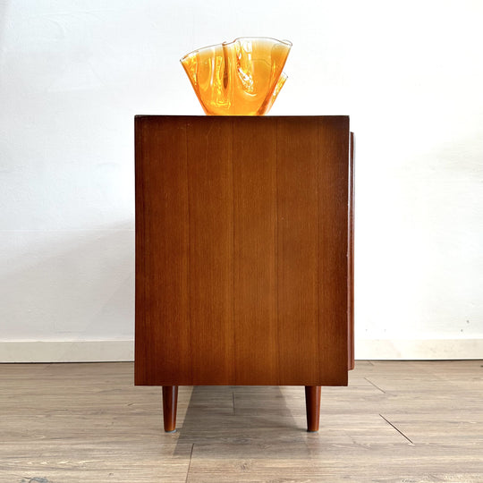 Mid Century Walnut Sideboard LP Record Cabinet by Chiswell