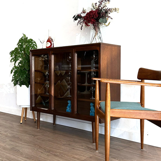 Mid Century Sideboard Display Cabinet by Chiswell