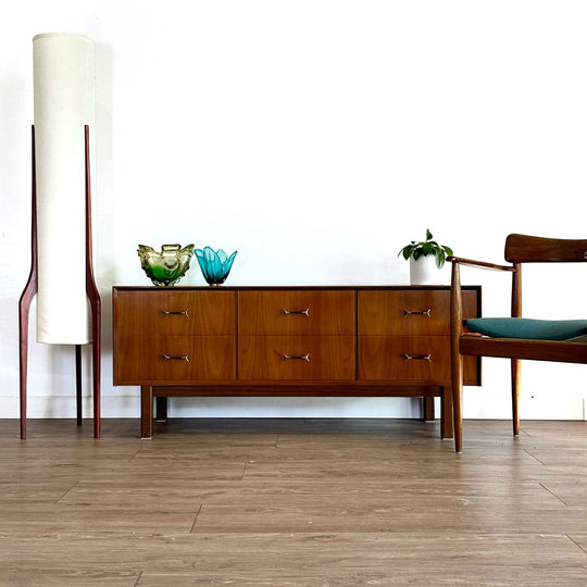 Mid Century Vintage 1960’s Teak Sideboard Dresser Drawers