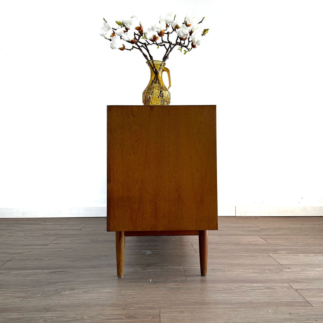 Mid Century Cats Eye Teak and Blackwood Sideboard by Parker