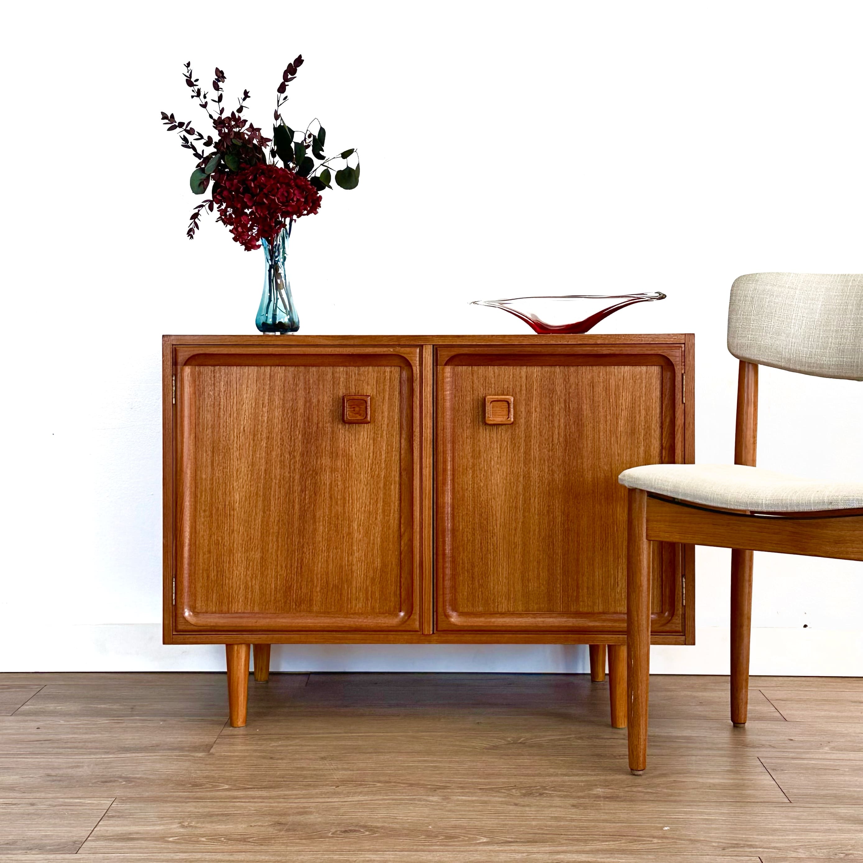 Mid Century Parker Teak LP cabinet sideboard by Park