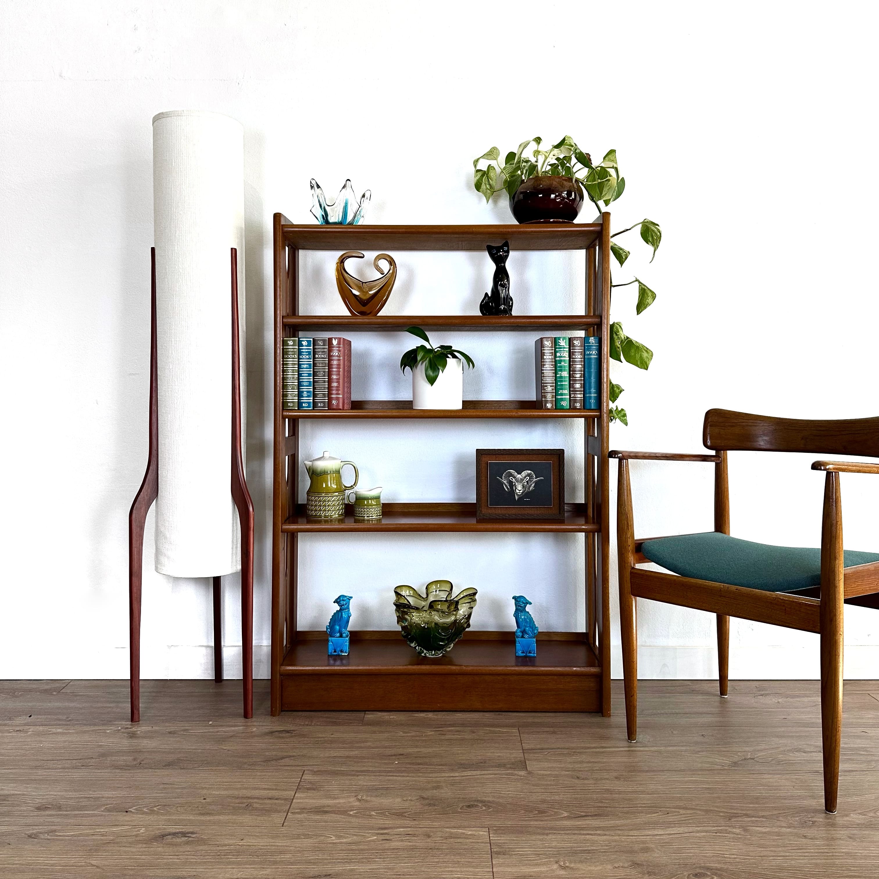 Mid Century Retro Bookshelf Bookcase Shelving by Avalon