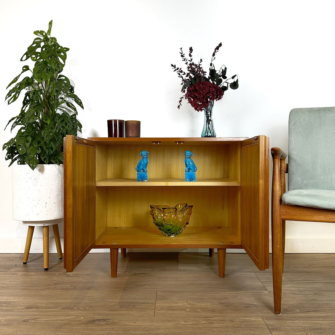 Mid Century Teak Sideboard LP Record Cabinet by Chiswell