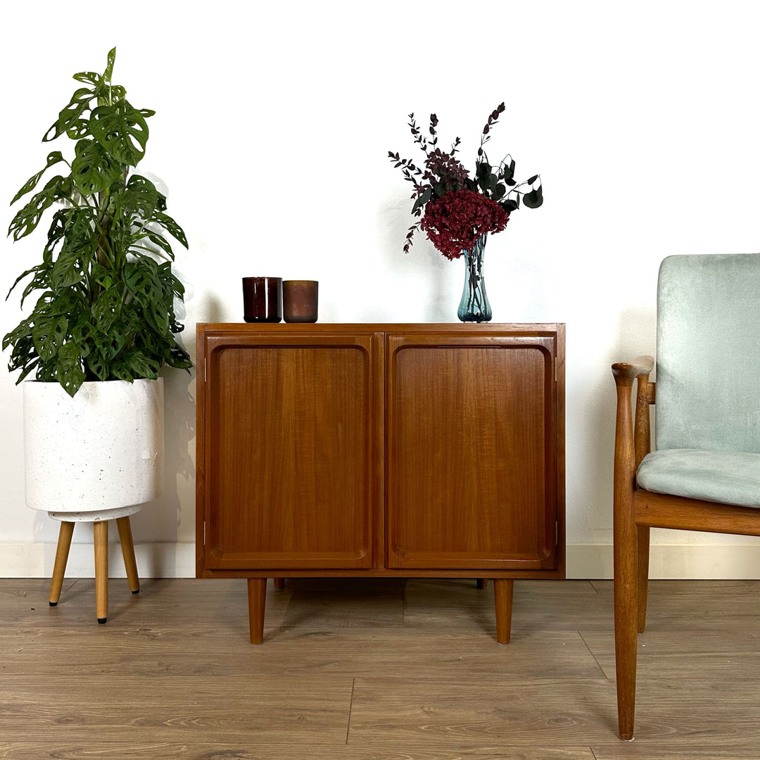 Mid Century Teak Sideboard LP Record Cabinet by Chiswell