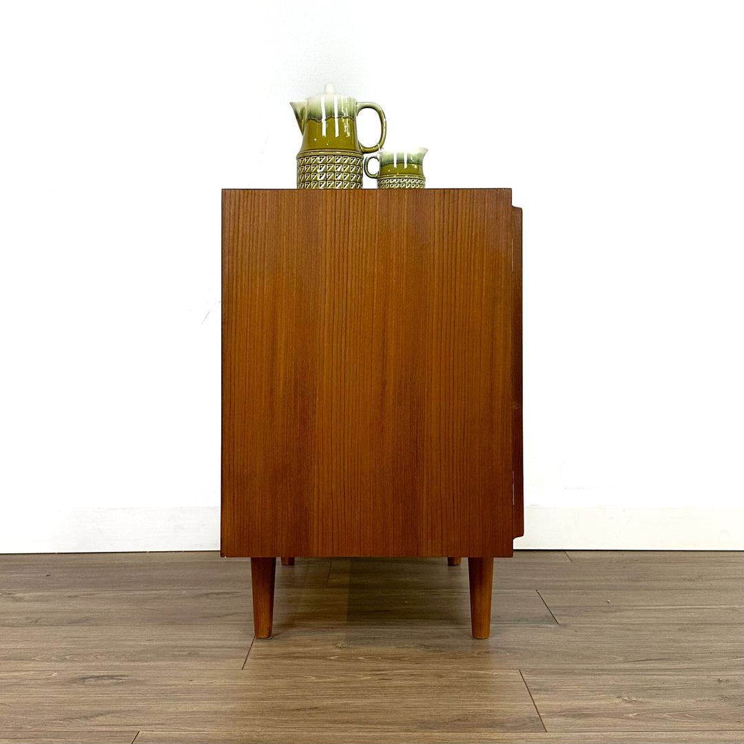 Mid Century Teak Sideboard LP Record Cabinet by Chiswell