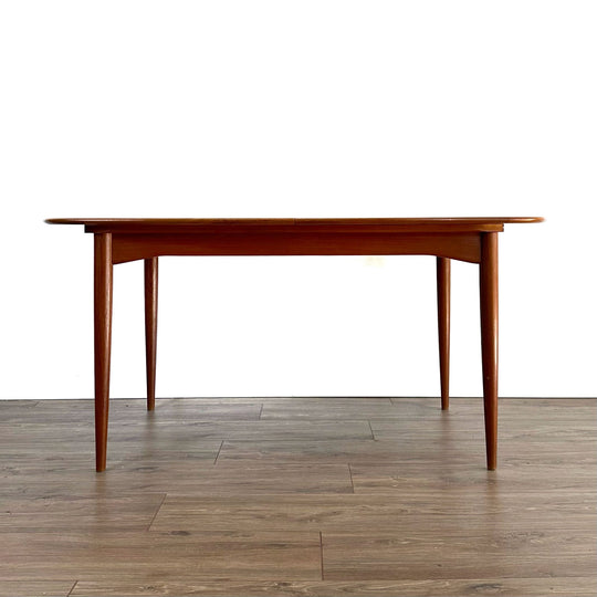 Parker Teak Mid Century Dining Table Extendable